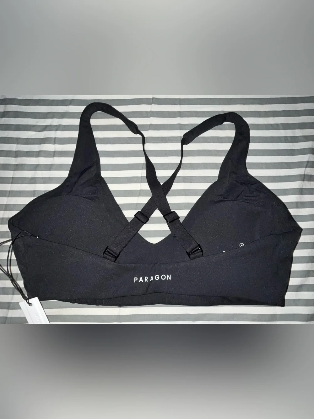 Paragon Fitwear RecStretch Apex Sports Bra & AirLift Track Short in Black Size M
